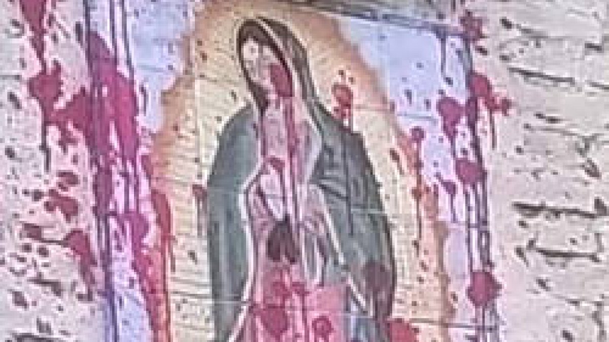 Virgen de Guadalupe profanada en la parroquia de Santa María de Betania
