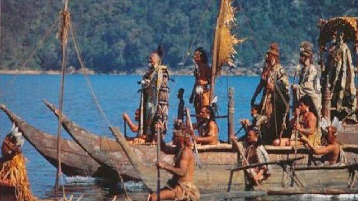 ¿El iceberg del Titanic o la barca de 'Rapa Nui'? En la imagen, una escena de la película de 1994 dirigida por Kevin Reynolds, también su productor junto a Kevin Costner.