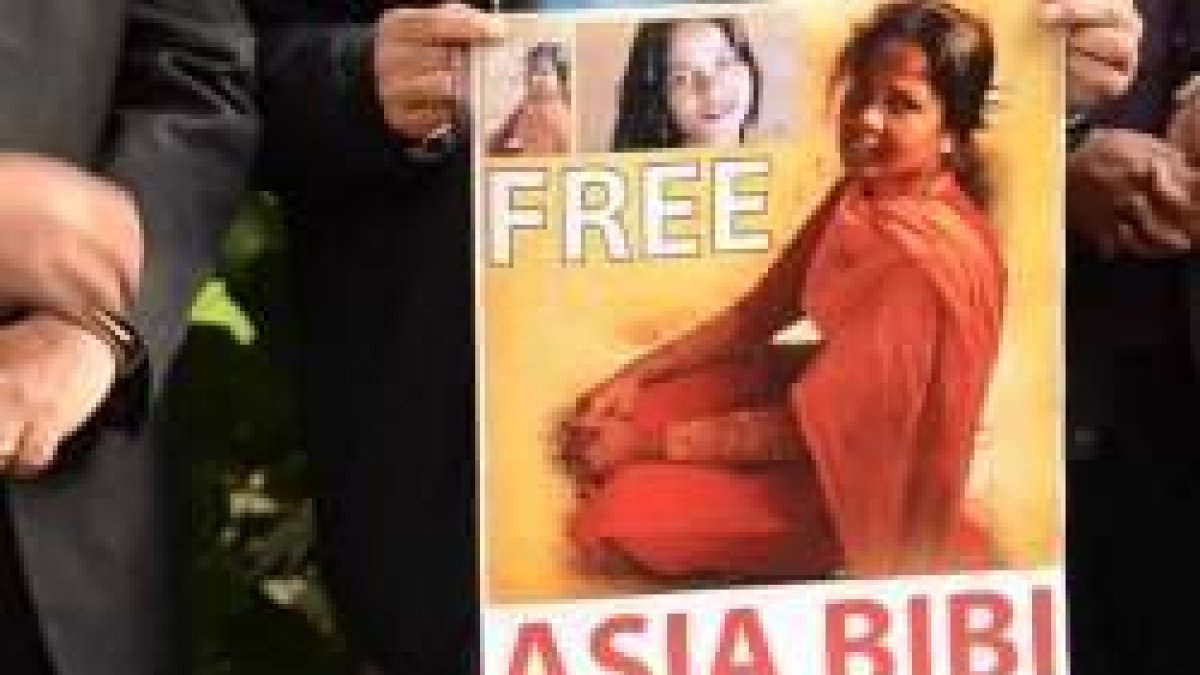 Manifestantes en Occidente piden la liberación de Asia Bibi, que lleva 9 años en prisión acusada de haber hablado mal de Mahoma, algo que ella niega