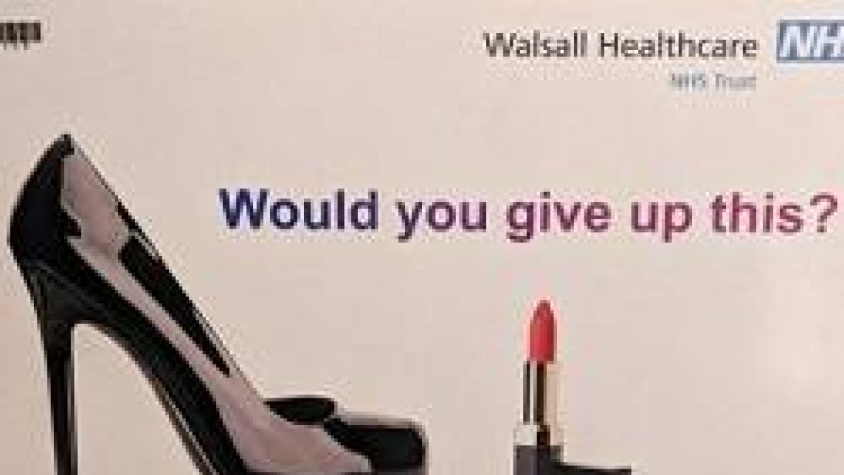 Los polémicos anuncios forman parte de una campaña del Sistema Nacional de Salud Británico