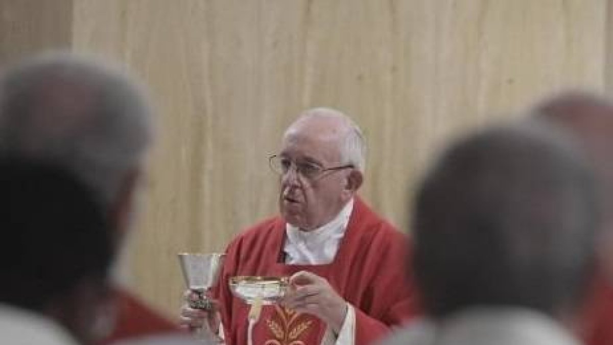 El Papa celebró misa en la memoria litúrgica de San Josafat, obispo y mártir