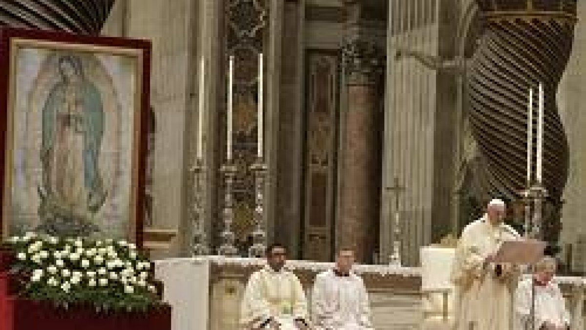 El Papa presidió la Eucaristía por la fiesta de la Virgen de Guadalupe en la Basílica de San Pedro