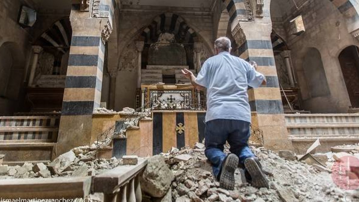 Cientos de iglesias, monasterios, colegios y casas de cristianos han sido destruidos en la guerra de Siria / ACN