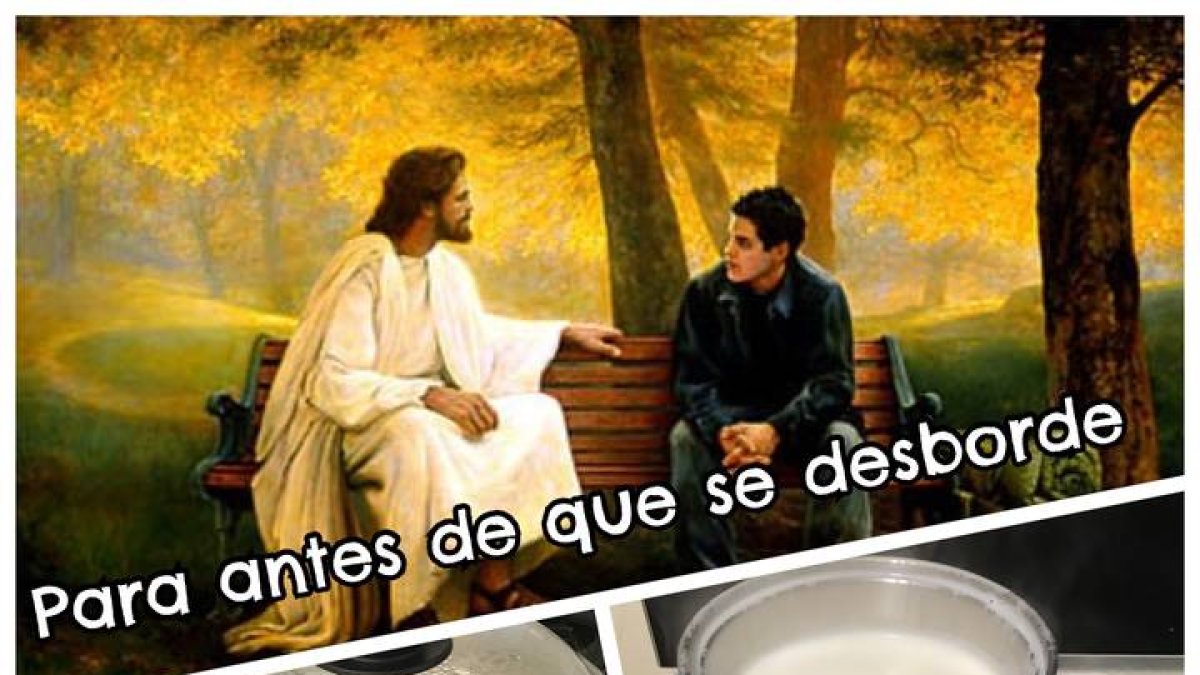 Hoy el reto del Amor es que, si en algún momento sientes la leche entrar en ebullición, pares