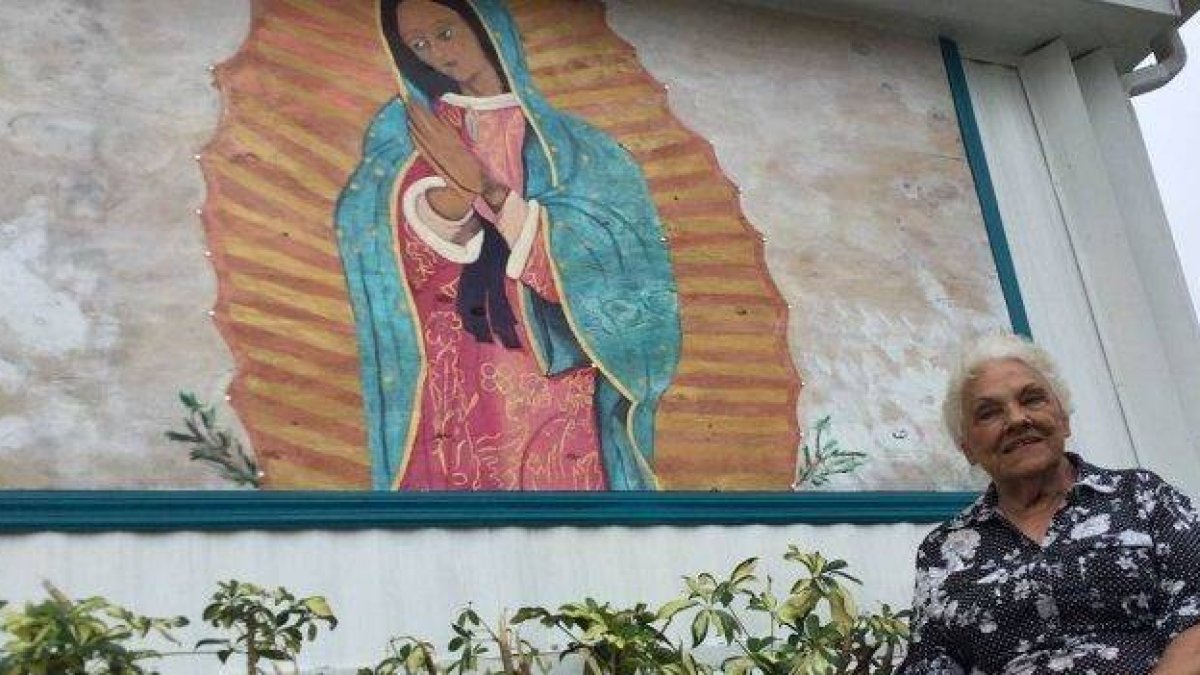 Esta anciana pintó esta imagen de la Virgen tras tener una 'revelación' durante una misa