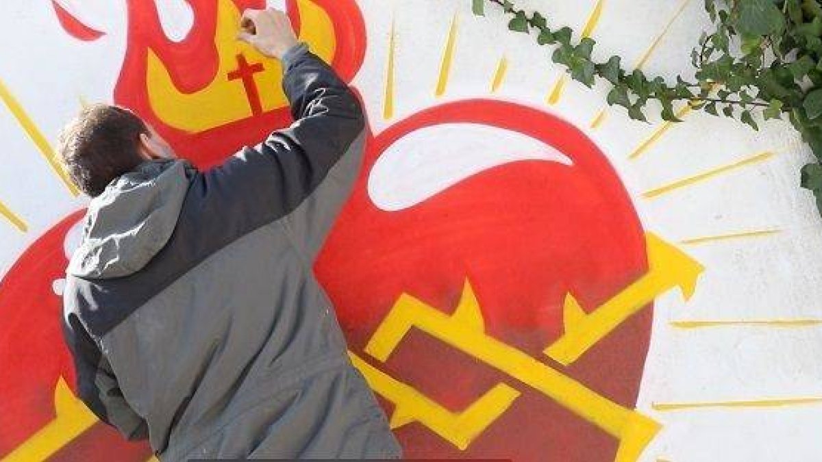 Christian ha cambiado la imagen que tenía de la Iglesia y de los católicos desde que hizo el grafiti