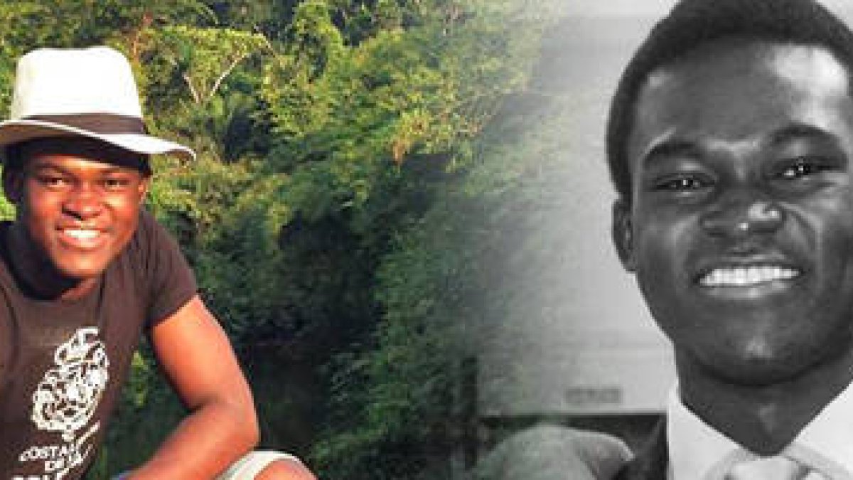 Menene, antes de iniciar sus estudios y el día de su graduación