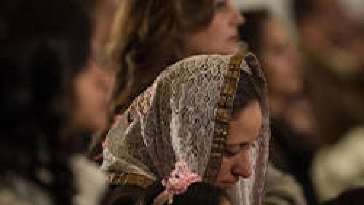 Cristianos coptos en una iglesia en el Sinaí