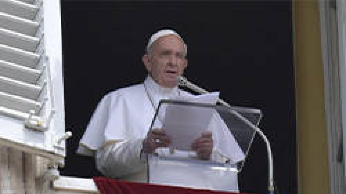 El Papa Francisco en el Angelus de hoy
