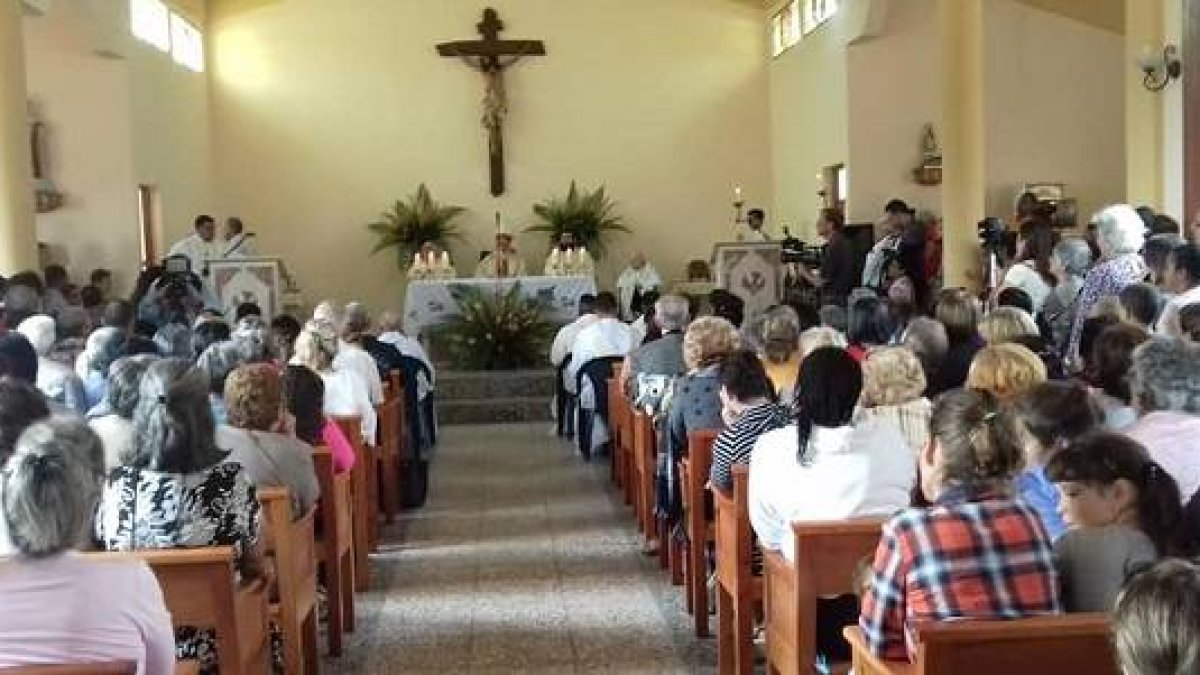 La nueva iglesia fue construida en Sandino, localidad creada en la dictadura para llevar a familias 