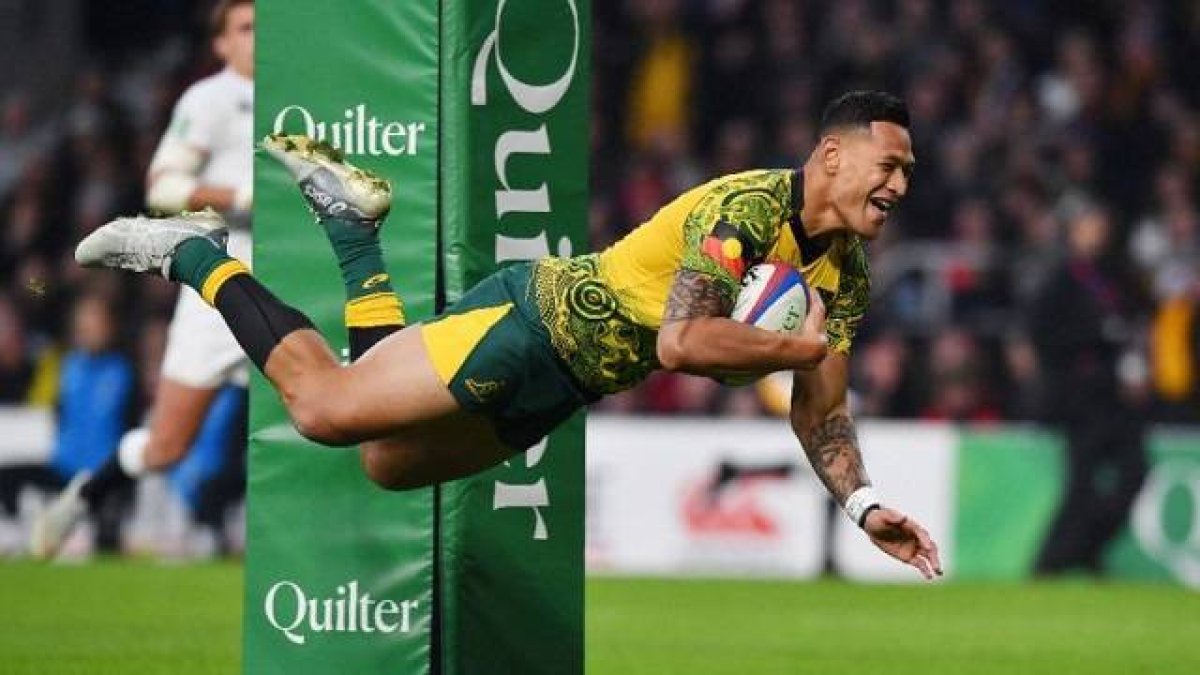 Israel Folau es uno de los mejores jugadore de rugby del mundo.