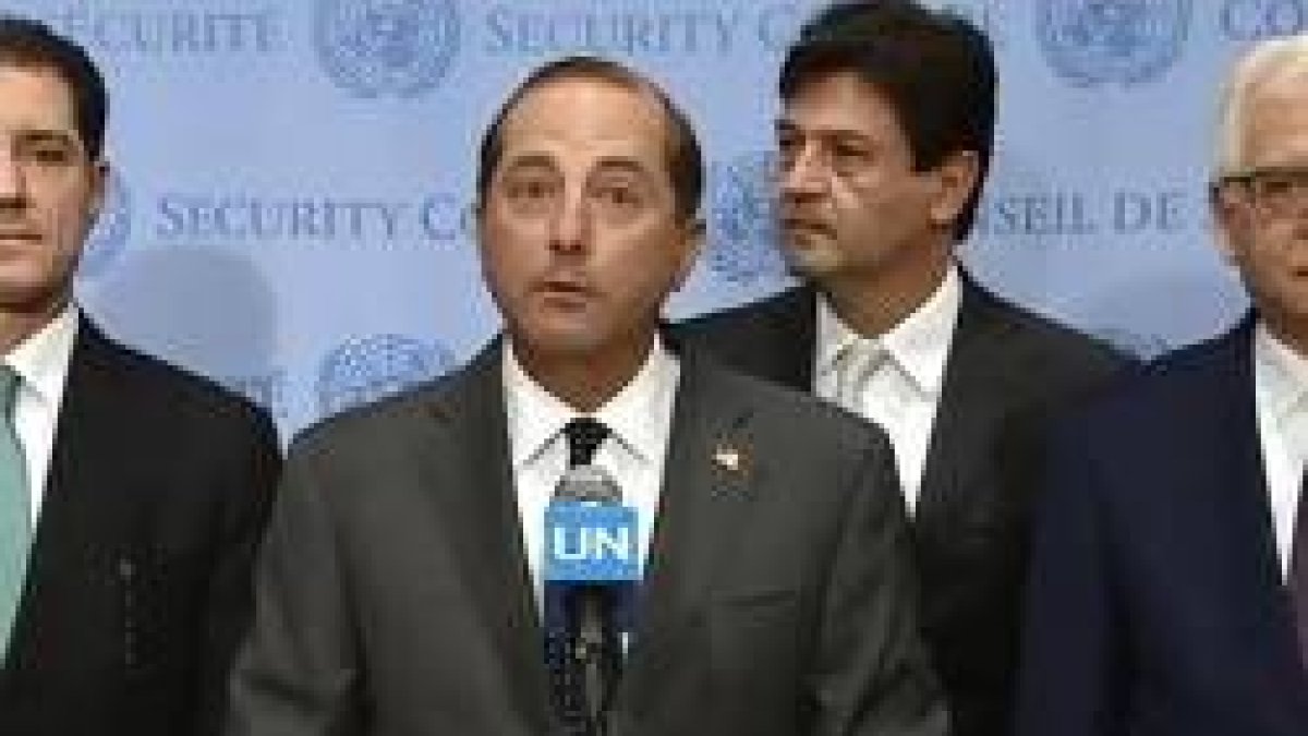 Alex Azar, representante de Estados Unidos como secretario del Departamento de Salud, habló en nombre de los países contrarios al