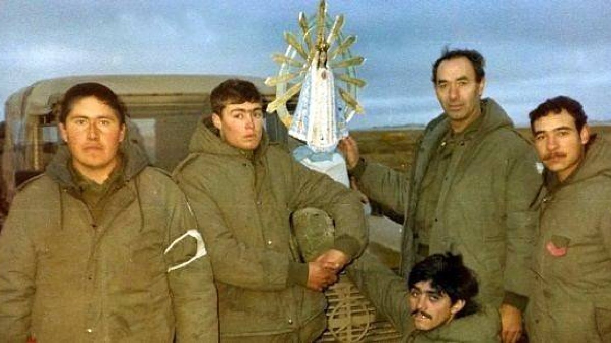 La Virgen de Luján estuvo presente con los soldados argentinos durante todo el conflicto.
