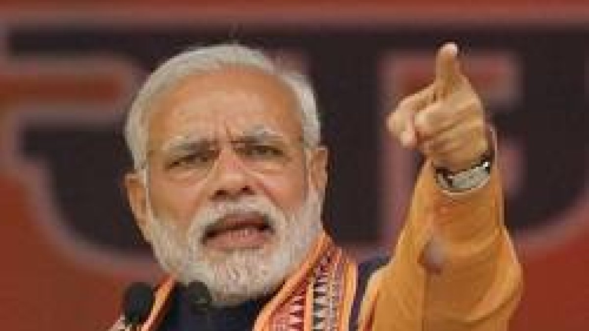 El primer ministro indio pertenece al partido nacionalista hindú Narendra Modi
