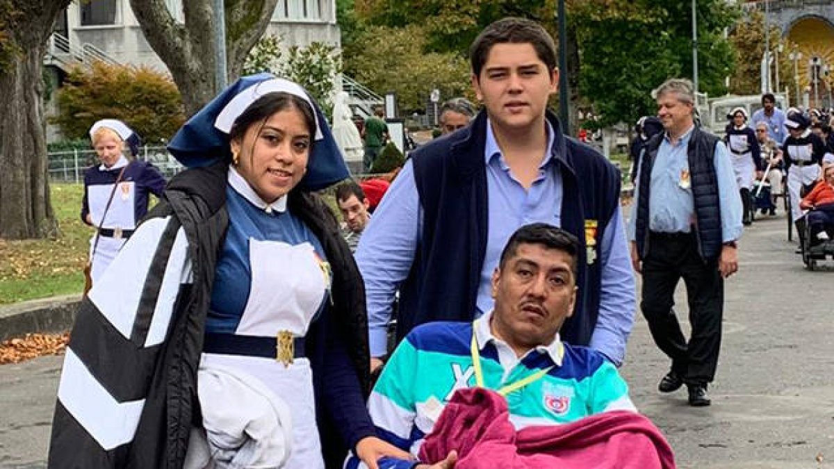 José, en la peregrinación de Lourdes