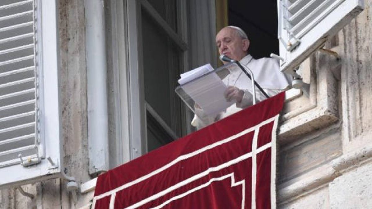 El Papa Francisco en el Ángelus de hoy