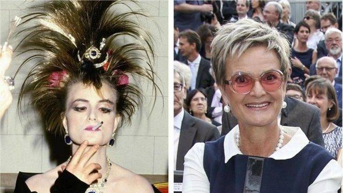 A la izquierda, la princesa en su etapa