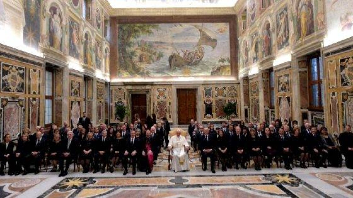 El Papa Francisco recibió una delegación de los Caballeros de Colón, asociación católica con casi 2 millones de miembros