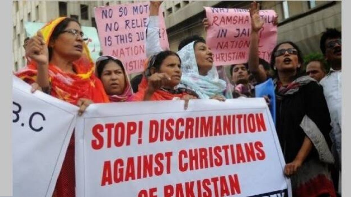 Manifestación en Pakistán contra la discriminación a los cristianos