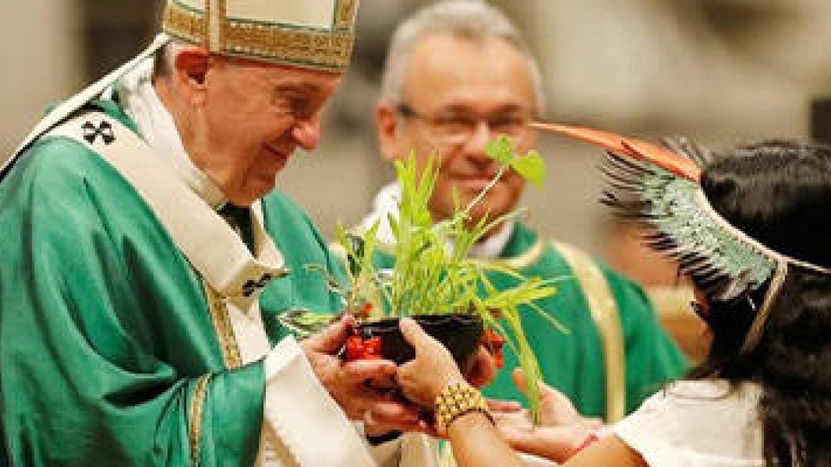 Papa Francisco en la misa de clausura Sínodo sobre la Amazonía