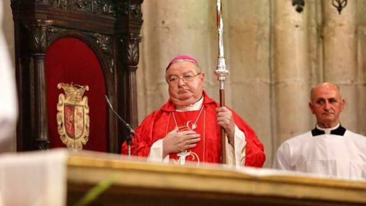 Manuel Herrero fue consagrado obispo en 2016 al ser nombrado por el Papa al frente de la diócesis de Palencia.