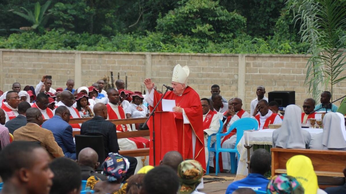Miguel Ángel Olaverri, arzobispo de Punta Negra, estuvo en la presentación de OMP explicando el bien que hacen estos fondos en el Congo
