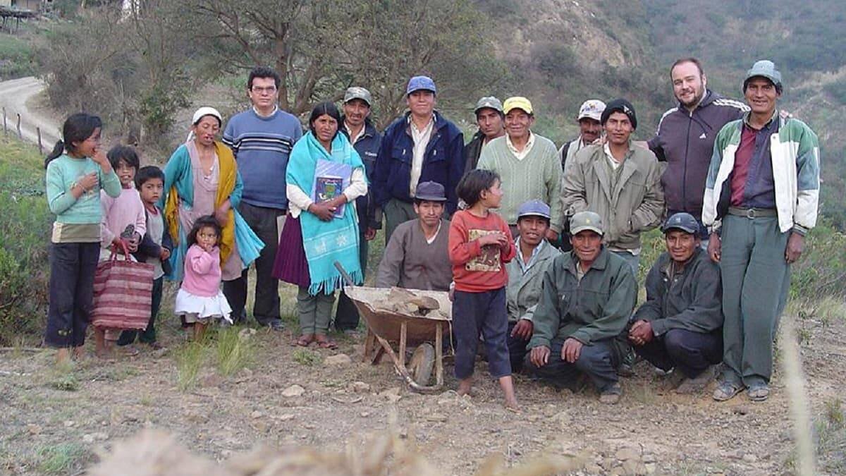 Rafael López, durante su estancia misionera en Bolivia