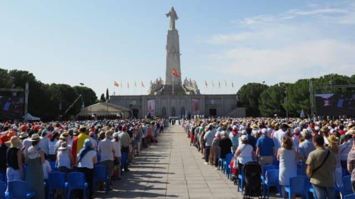 El Cerro de los Ángeles, en Getafe (Madrid), el 30 de junio de 2019, en el centenario de la Consagración de España al Sagrado Corazón de Jesús.