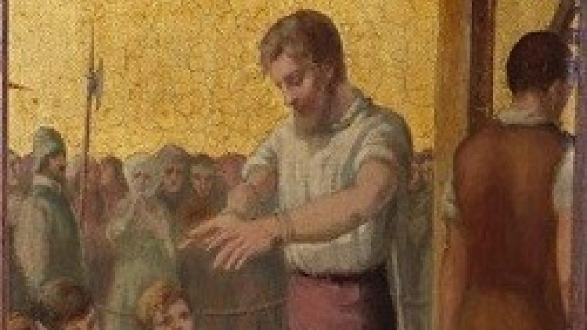 El Beato Milner bendice a sus hijos.