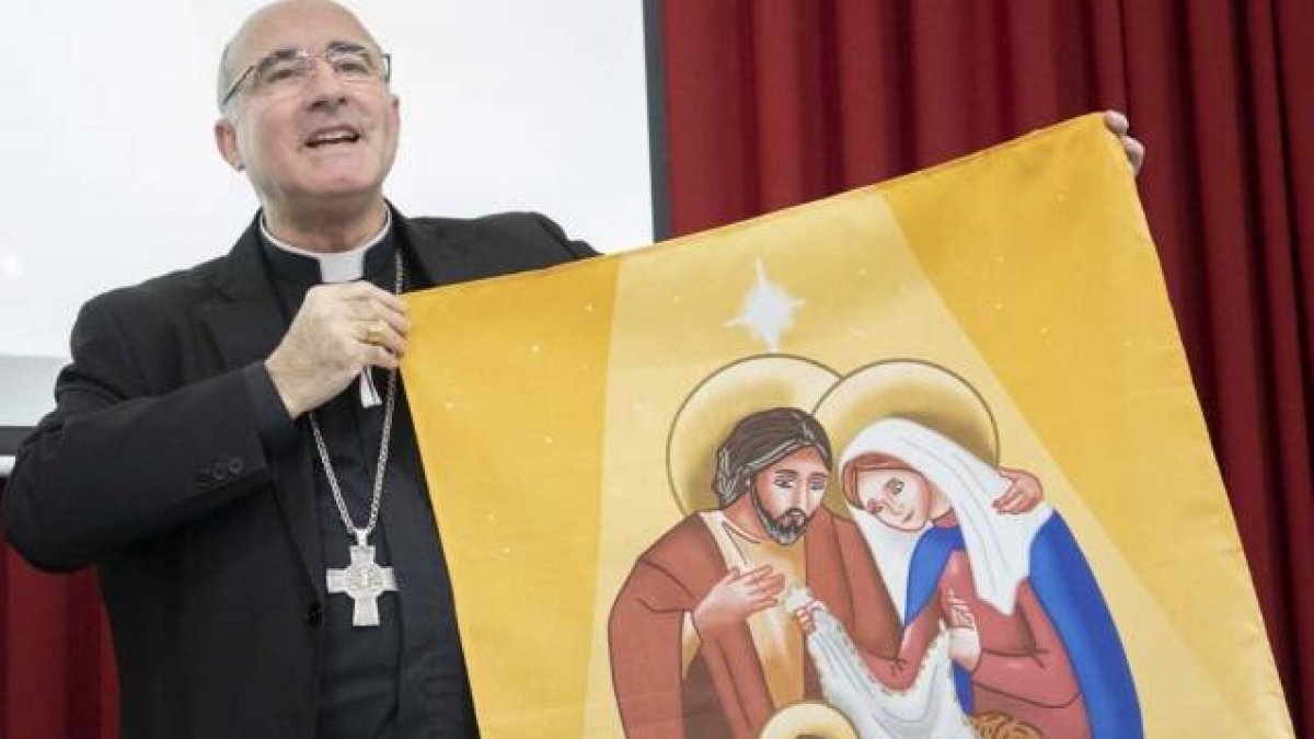 Sturla, con las balconeras que ha impulsado para hacer presente el cristianismo en la sociedad uruguaya