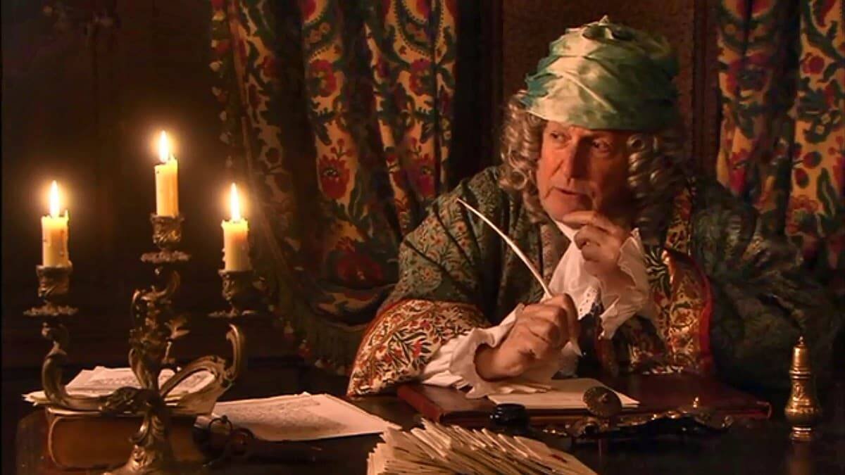 Voltaire, quintaesencia del espíritu de las Luces, caracterizado por Claude Rich en «Voltaire y el affaire Calas» (2007), una película para televisión de Francis Reusser.