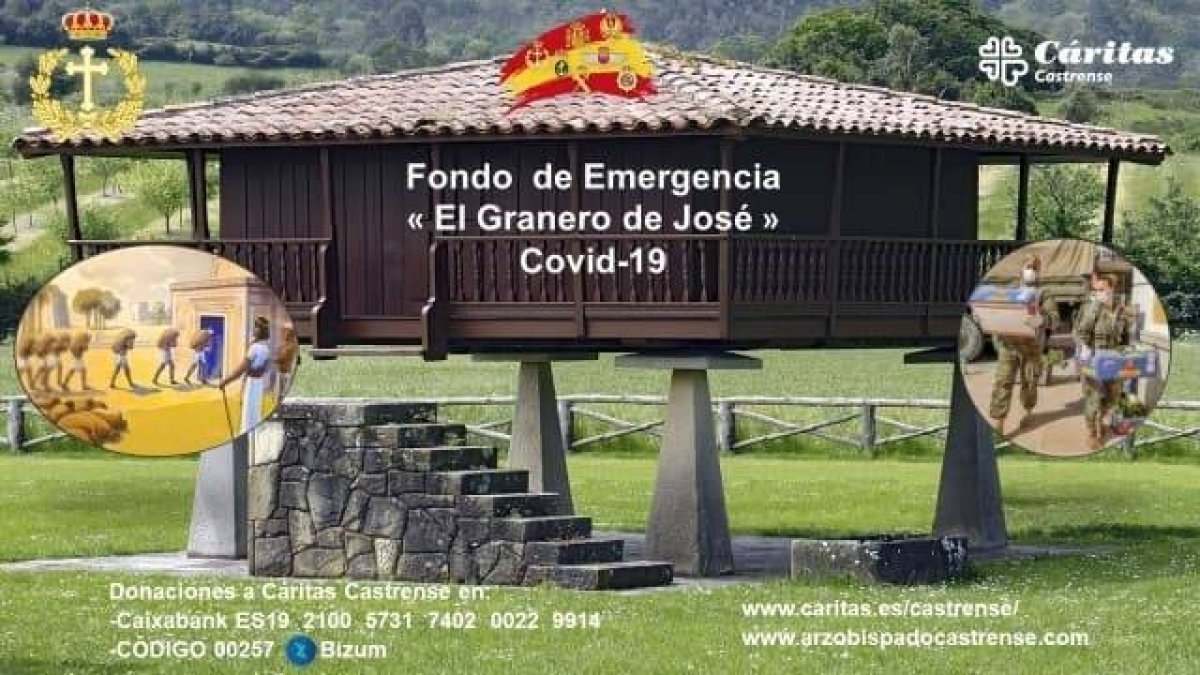 Este fondo de emergencia contra el coronavirus estará gestionado por Cáritas castrense