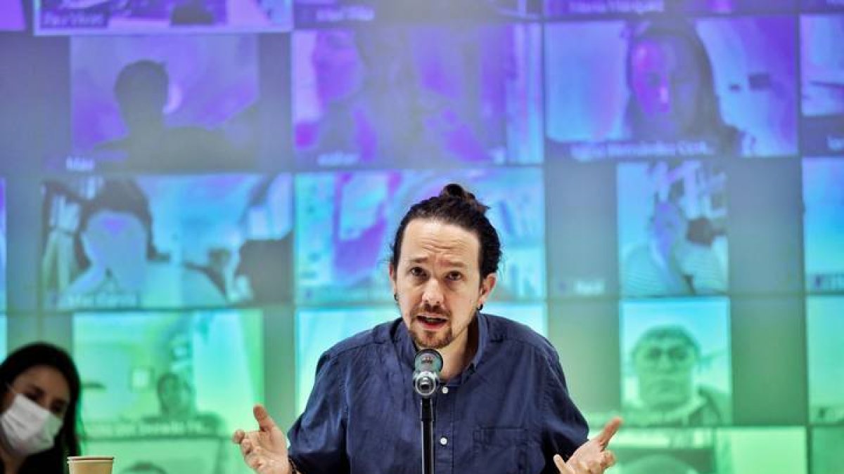 Pablo Iglesias en el reciente Consejo Ciudadano de PODEMOS