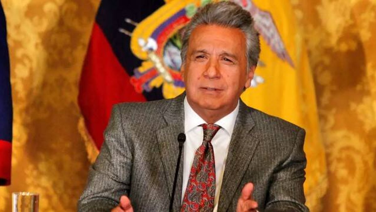 Lenín Moreno fue vicepresidente de Rafael Correa entre 2009 y 2013, y tras ganar las elecciones accedió a la presidencia en 2017. Foto: Freddy Coonstante, Presidencia de Ecuador, Efe.