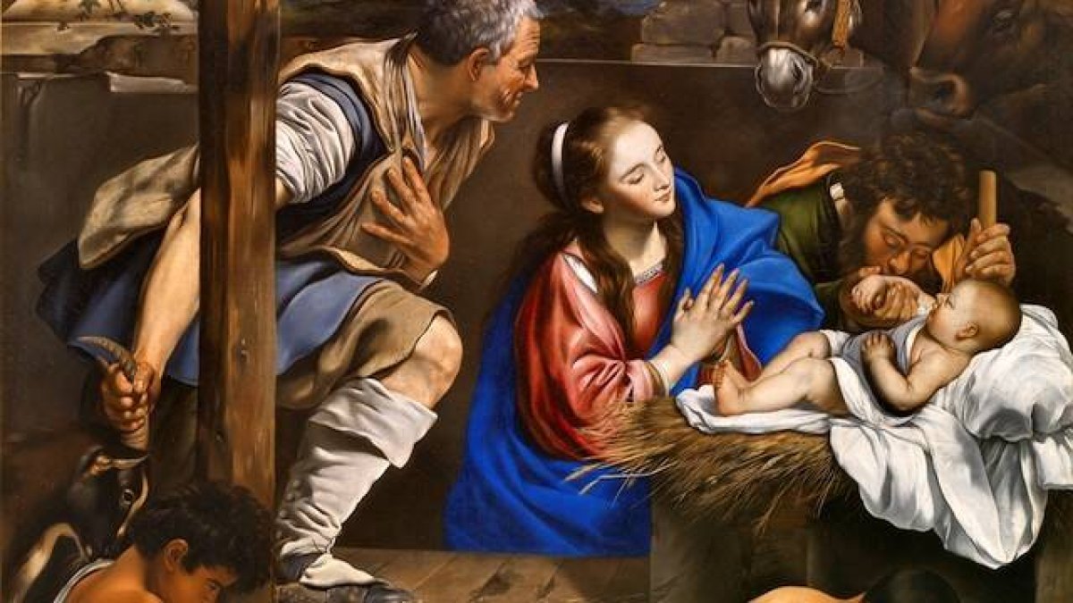 La Navidad nos hace presentir la Eternidad en la presencia misteriosa del Niño Dios. Cuadro: 