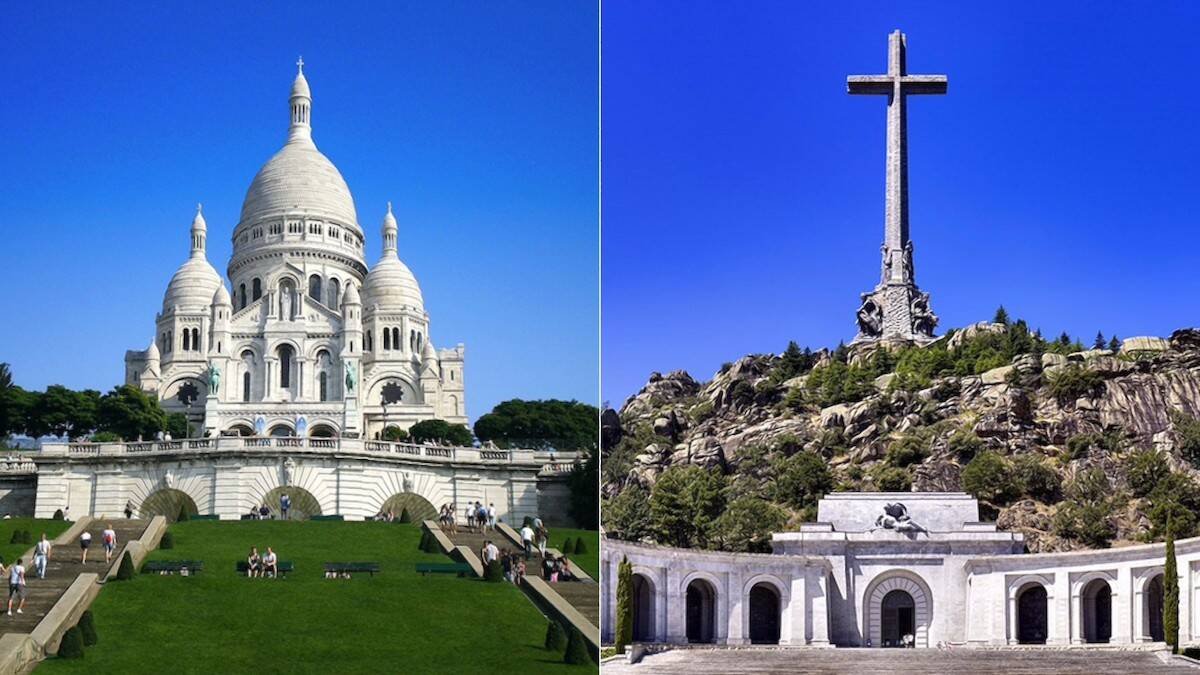 El Sacre-Coeur y el Valle de los Caídos: dos basílicas objeto de un idéntico odio anticristiano.