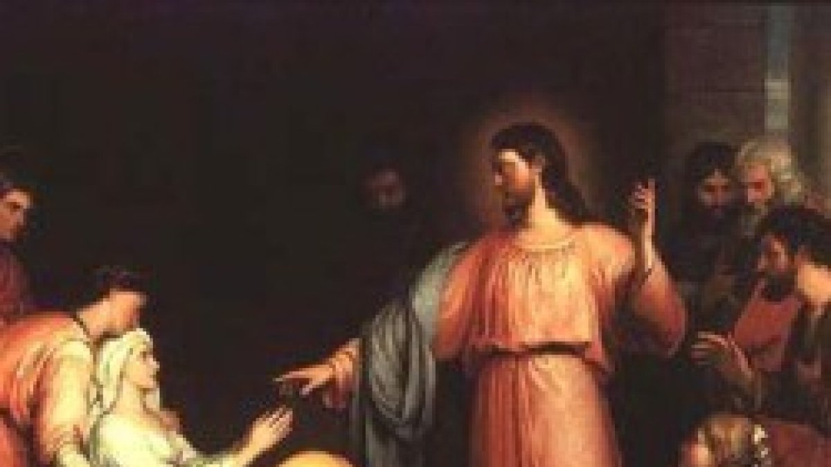 Jesús la tomó de la mano, y la fiebre la dejó.