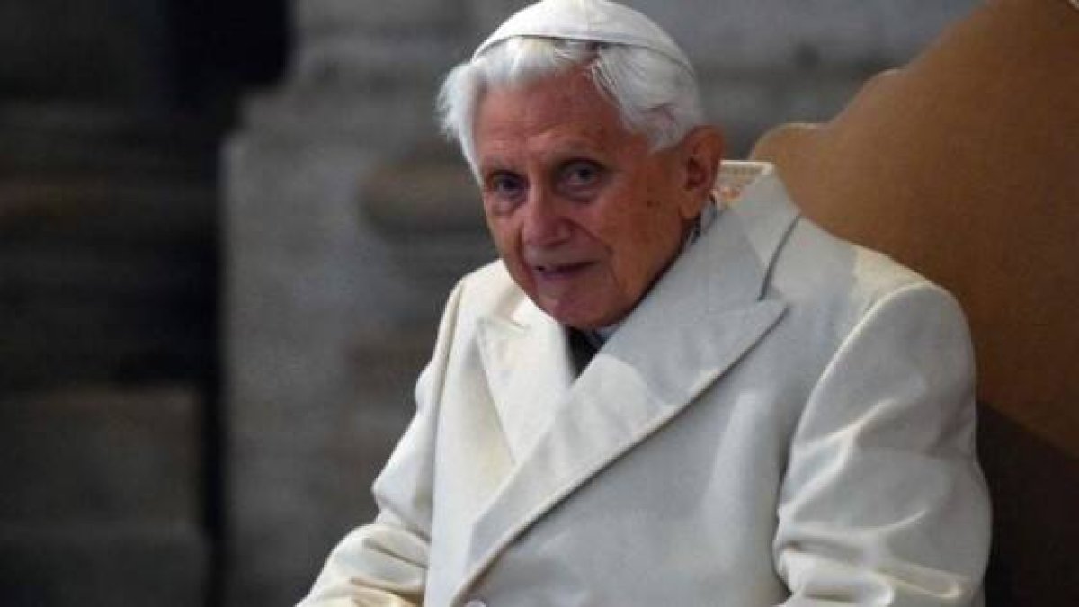 El hoy Papa emérito Benedicto XVI, en 2015, siendo aún Papa en ejercicio