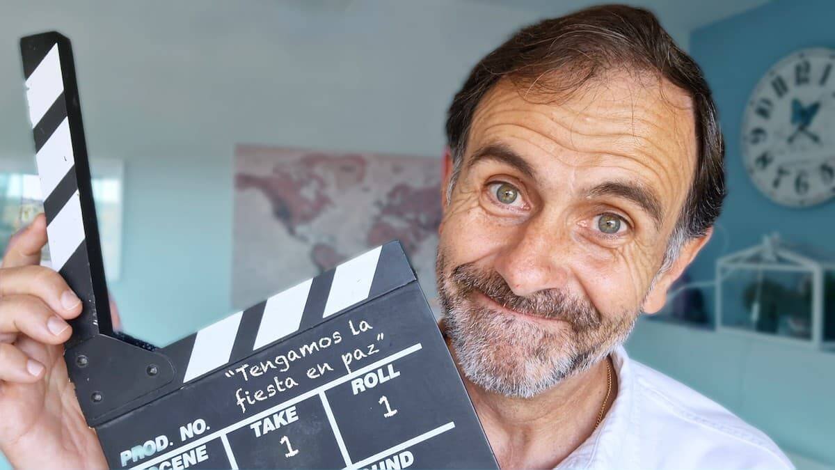 «Luces, cámara... ¡acción!»: Juan Manuel Cotelo comienza el rodaje de «Tengamos la fiesta en paz», una comedia sobre la vida familiar.