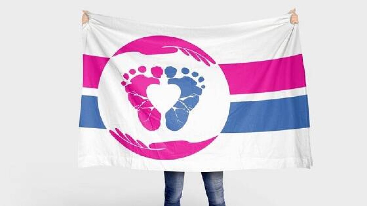 La bandera provida usa el blanco de inocencia, los pies preciosos, las manos de la madre, el corazón de amar...