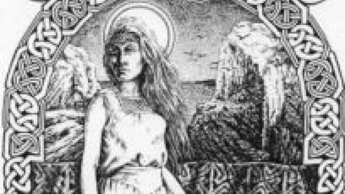 Santa Morwenna y la piedra.