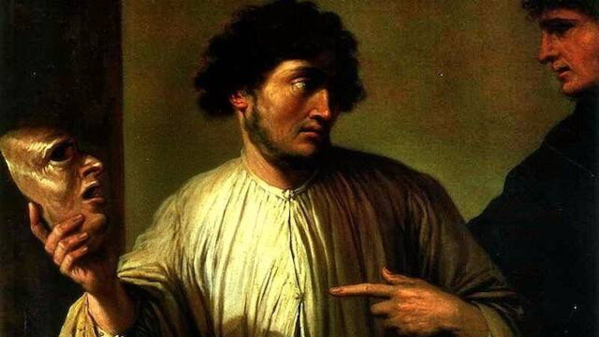 La verdad es necesaria para la vida social, porque en ella se basa la confianza. En la imagen, «La Mentira» (detalle), cuadro de Salvatore Rosa en torno a 1650.