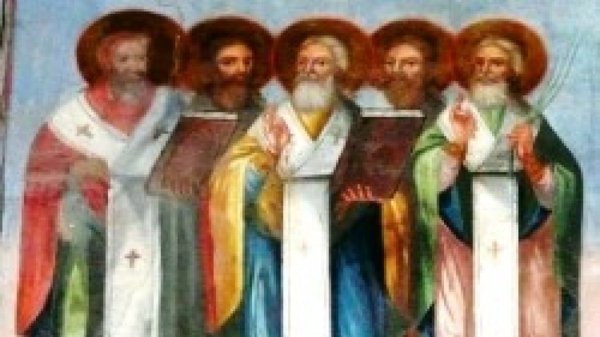 Basilio, Efraim, Eugenio, Agathodoro y Elpidio.
