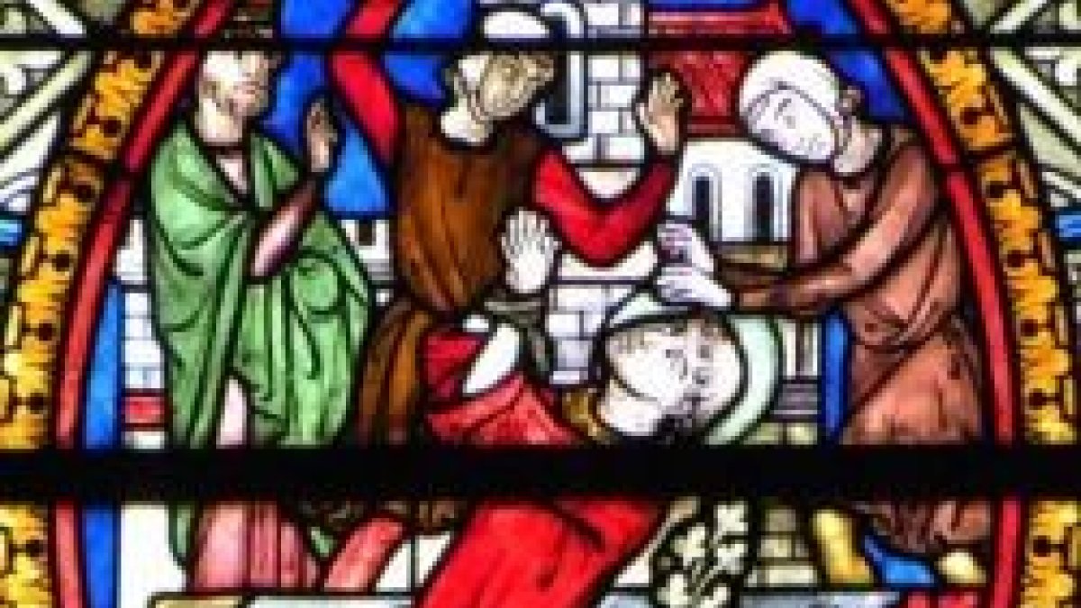 Martirio de San Berthevin. Catedral de Lisieux.