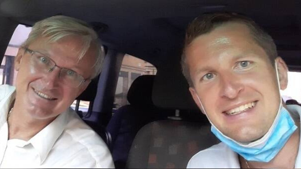 Los Branislav Borovsky, padre e hijo. El primero fue encarcelado por su fe en la era comunista de Europa del Este y el hijo ya es diácono de la Iglesia Católica