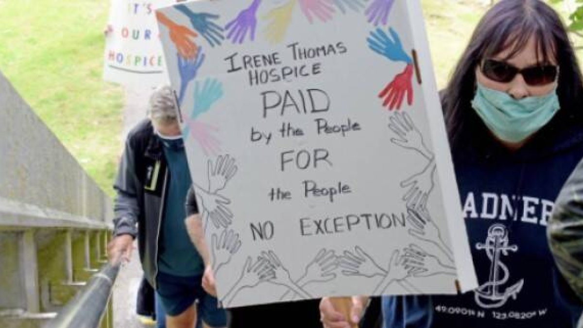 Activistas pro-eutanasia piden que el hospicio Irene Thomas de cuidados paliativos también realice eutanasias- los activistas se sincronizan con las administraciones contra el hospicio provida Irene Thomas