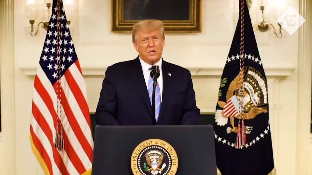 Ideales como la fe, el patriotismo, la caridad, la comunidad y la familia fueron recordados por el presidente Donald Trump en un mensaje tras los sucesos del Capitolio.