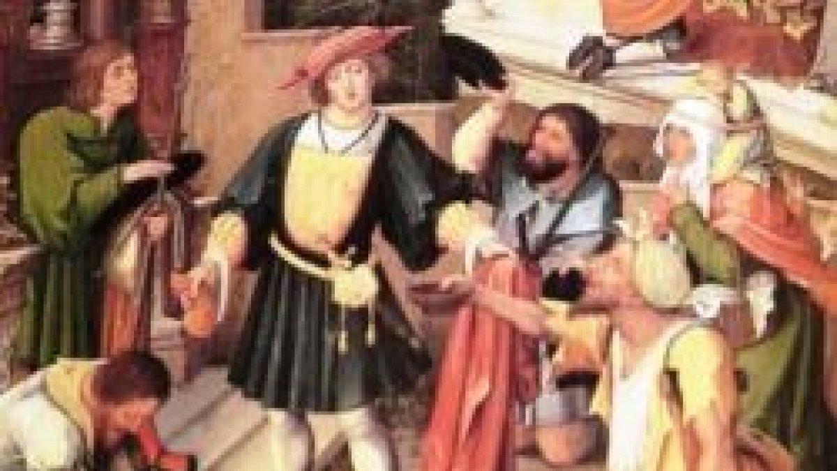 San Roque reparte sus bienes a los pobres.