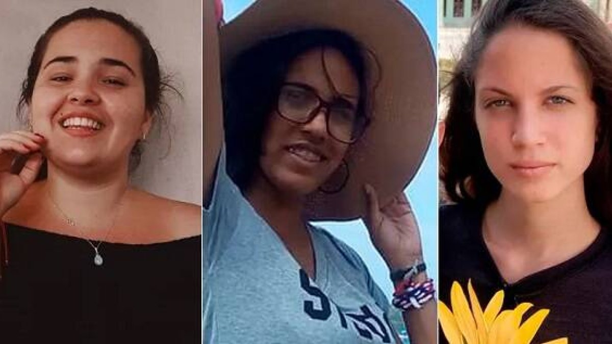Isabel Amador Pardías, Karem del Pilar Refeca y Neife Rigau, jóvenes católicas retenidas por el régimen cubano
