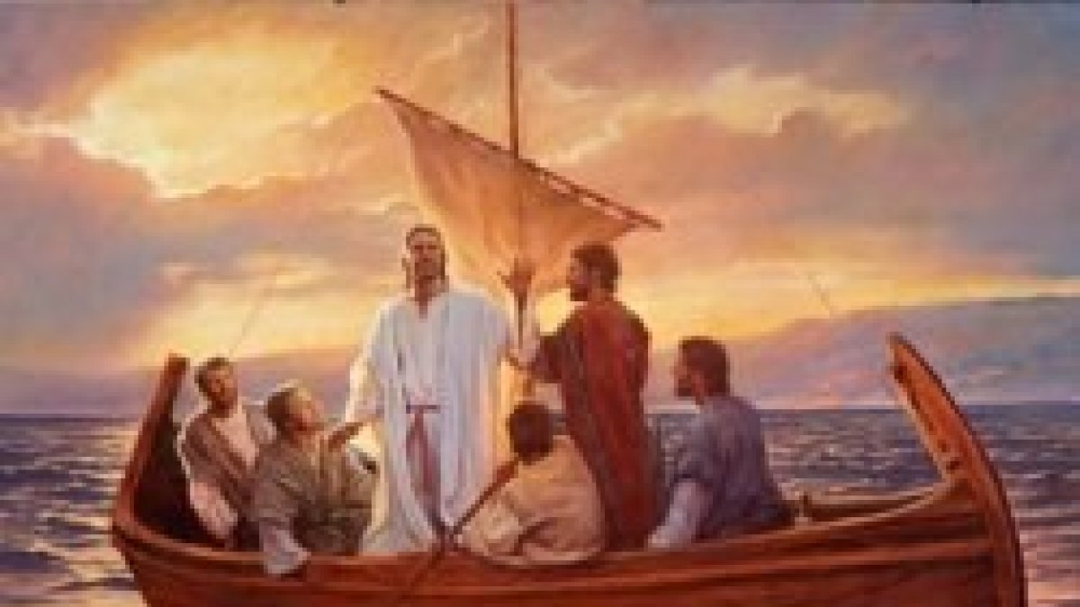 Los apóstoles se fueron con Jesús...